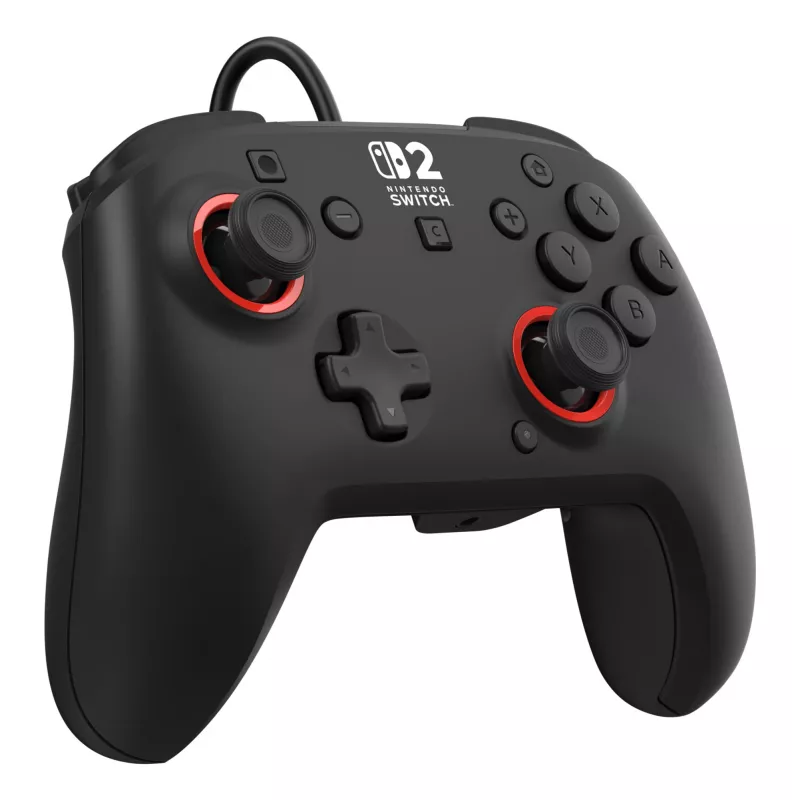 Kabelgebundener Gaming-Steuergerät Turtle Beach Rematch für Nintendo Switch 2 – USB‑C, 3 m Kabel, Zurück-Taste, D‑Pad, Schwarz