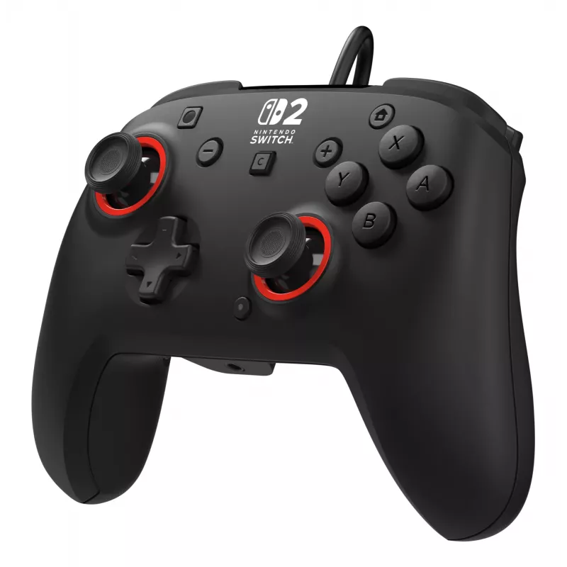 Kabelgebundener Gaming-Steuergerät Turtle Beach Rematch für Nintendo Switch 2 – USB‑C, 3 m Kabel, Zurück-Taste, D‑Pad, Schwarz