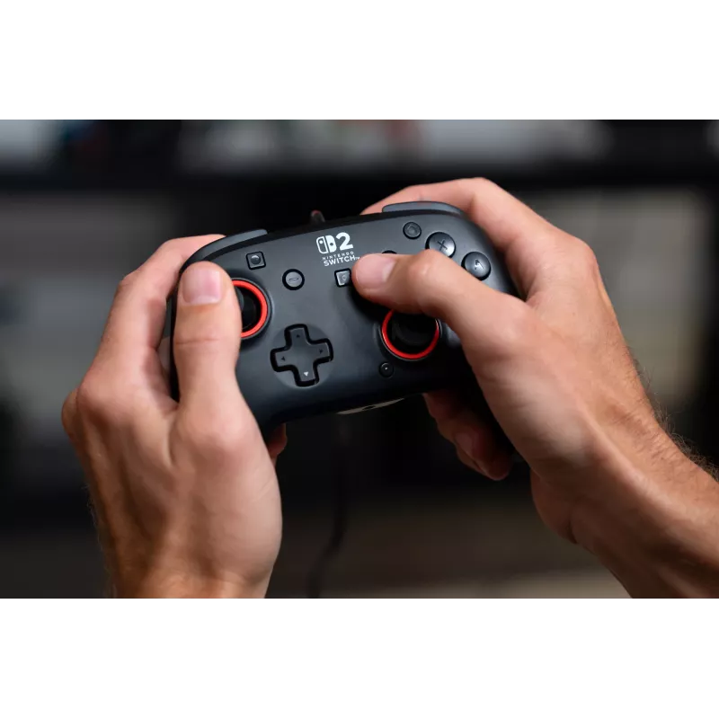 Kabelgebundener Gaming-Steuergerät Turtle Beach Rematch für Nintendo Switch 2 – USB‑C, 3 m Kabel, Zurück-Taste, D‑Pad, Schwarz