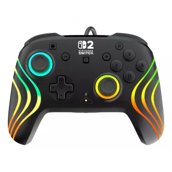 Gamepad Turtle Beach Afterglow Wave Schwarz Kabelgebundenes RGB-Gamepad für Nintendo Switch / Switch 2, USB-C, 3 m Kabel