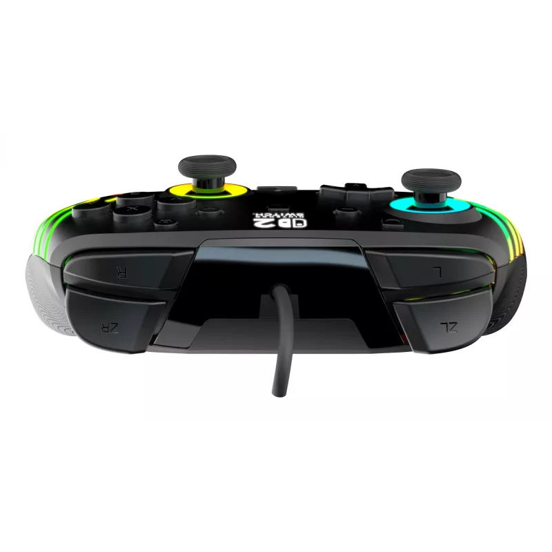 Gamepad Turtle Beach Afterglow Wave Schwarz Kabelgebundenes RGB-Gamepad für Nintendo Switch / Switch 2, USB-C, 3 m Kabel
