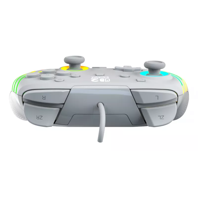 Kabelgebundener RGB-Gaming-Steuergerät Turtle Beach Afterglow Wave Grau – USB‑C, 3 m Kabel, für Nintendo Switch / Switch 2 / Switch OLED