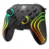 Kabelloser RGB-Gaming-Steuergerät Turtle Beach Afterglow Wave Schwarz für Nintendo Switch 2 — Bluetooth/USB-C, integrierter Akku 20 h, 3 m Kabel