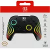 Kabelloser RGB-Gaming-Steuergerät Turtle Beach Afterglow Wave Schwarz für Nintendo Switch 2 — Bluetooth/USB-C, integrierter Akku 20 h, 3 m Kabel