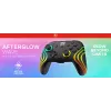 Kabelloser RGB-Gaming-Steuergerät Turtle Beach Afterglow Wave Schwarz für Nintendo Switch 2 — Bluetooth/USB-C, integrierter Akku 20 h, 3 m Kabel
