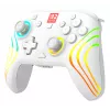 Kabelloser RGB-Gaming-Steuergerät Turtle Beach Afterglow Wave White für Nintendo Switch 2, Bluetooth/USB-C, integrierter Akku 20h, 3m Kabel