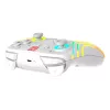 Kabelloser RGB-Gaming-Steuergerät Turtle Beach Afterglow Wave White für Nintendo Switch 2, Bluetooth/USB-C, integrierter Akku 20h, 3m Kabel