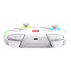 Kabelloser RGB-Gaming-Steuergerät Turtle Beach Afterglow Wave White für Nintendo Switch 2, Bluetooth/USB-C, integrierter Akku 20h, 3m Kabel