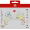Kabelloser RGB-Gaming-Steuergerät Turtle Beach Afterglow Wave White für Nintendo Switch 2, Bluetooth/USB-C, integrierter Akku 20h, 3m Kabel