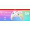 Kabelloser RGB-Gaming-Steuergerät Turtle Beach Afterglow Wave White für Nintendo Switch 2, Bluetooth/USB-C, integrierter Akku 20h, 3m Kabel