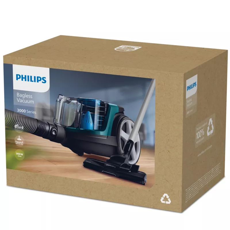 Philips 3000 series FC9334/09 Staubsauger 1,5 L Bodenstaubsauger Trocken 900 W beutellos