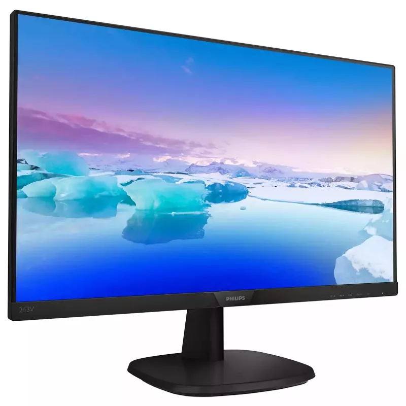Philips V Line Full HD LCD-Monitor 243V7QDAB/00, 60,5 cm (23,8 Zoll), 1920 x 1080 Pixel, Full HD, LED, 4 ms, Schwarz