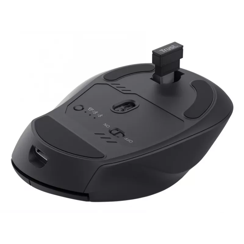 TRUST Niven rechtshändige kabellose Büromaus, RF + Bluetooth, 3200 DPI