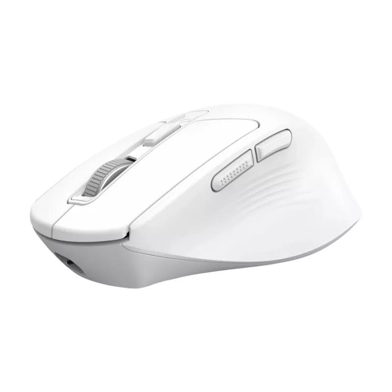 Kabellose Rechtshänder-Büromaus TRUST Niven – RF + Bluetooth, 3200 DPI, 7 Tasten, Mausrad, Weiß