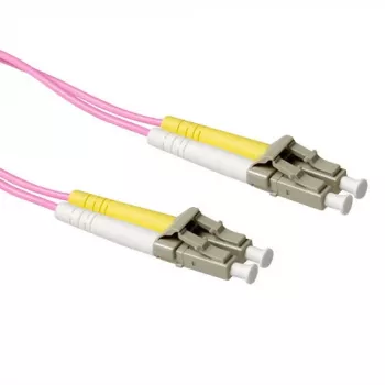 ACT 0,25 m LSZH Multimode 50/125 OM4 Glasfaser-Patchkabel Duplex mit LC-Steckern