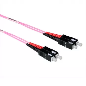 ACT 5 Meter LSZH Multimode 50/125 OM4 Glasfaser-Patchkabel Duplex mit SC-Steckern