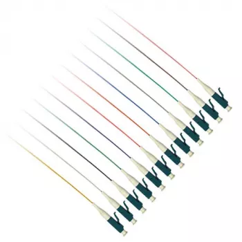 ACT LC 9/125 OS2 Glasfaser-Pigtail-Set, 12 Stück