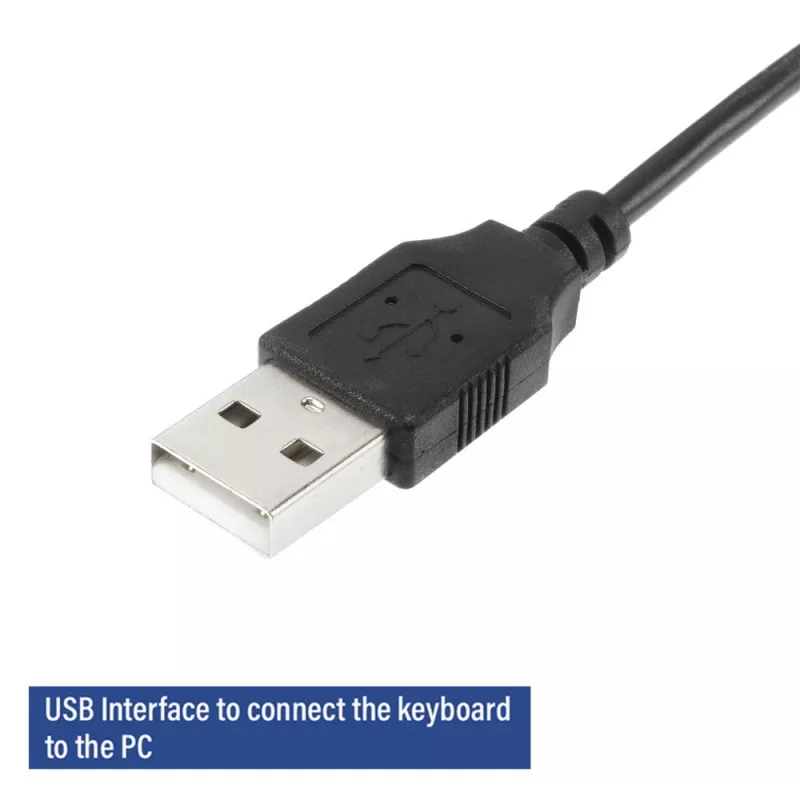 ACT Business-Tastatur USB (Qwerty/US-Layout), Full-Size (100 %), Kabelgebunden, USB, Membran, QWERTY, Schwarz