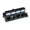 Adapter ACT FA2057 für 4 x Keystone UTP Schwarz