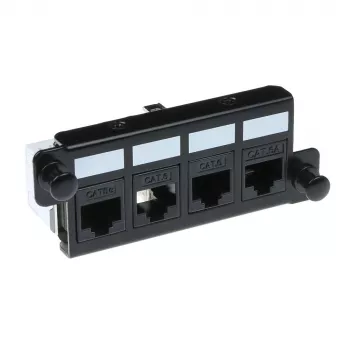 Adapter ACT FA2057 für 4 x Keystone UTP Schwarz