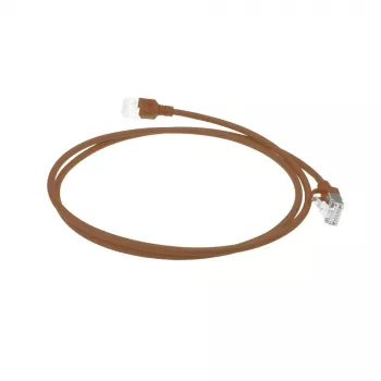 ACT Braun 1,5 m LSZH U/FTP CAT6A Rechenzentrums-Slimline-Patchkabel rastnasenfrei mit RJ45-Steckern