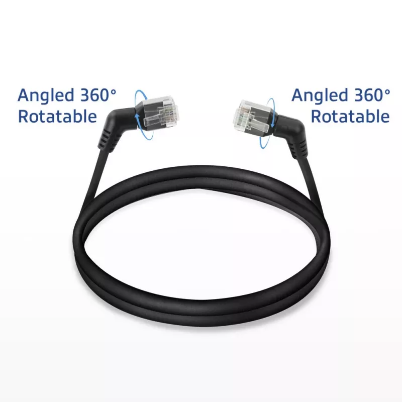 Netzwerkkabel ACT DD1901 Cat6 U/FTP (STP) 1 m RJ-45 Schwarz