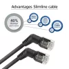 Netzwerkkabel ACT DD1901 Cat6 U/FTP (STP) 1 m RJ-45 Schwarz