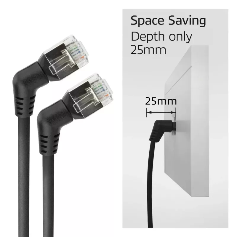 Netzwerkkabel ACT DD1902 Cat6 U/FTP (STP) 2 m RJ-45 auf RJ-45 Schwarz