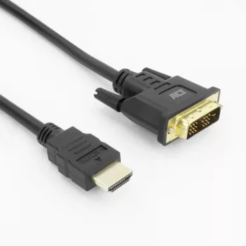 ACT AK3737 Videokabel-Adapter 5 m HDMI Typ A (Standard) DVI-D Schwarz
