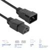 Netzkabel ACT C20–C21 IEC60320 schwarz 2 m, 250 V 16 A