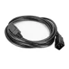 Netzkabel ACT C20–C21 IEC60320 schwarz 2 m, 250 V 16 A