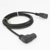 ACT Stromkabel C14 - C15 (gewinkelt links) IEC60320 schwarz 0,6 m