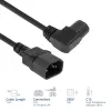 ACT Stromkabel C14 - C15 (abgewinkelt links) IEC60320 schwarz 1,2 m