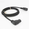 ACT Netzkabel C14 - C15 (abgewinkelt links) IEC60320 schwarz 2 m