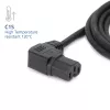 ACT Netzkabel C14 - C15 (abgewinkelt links) IEC60320 schwarz 2 m