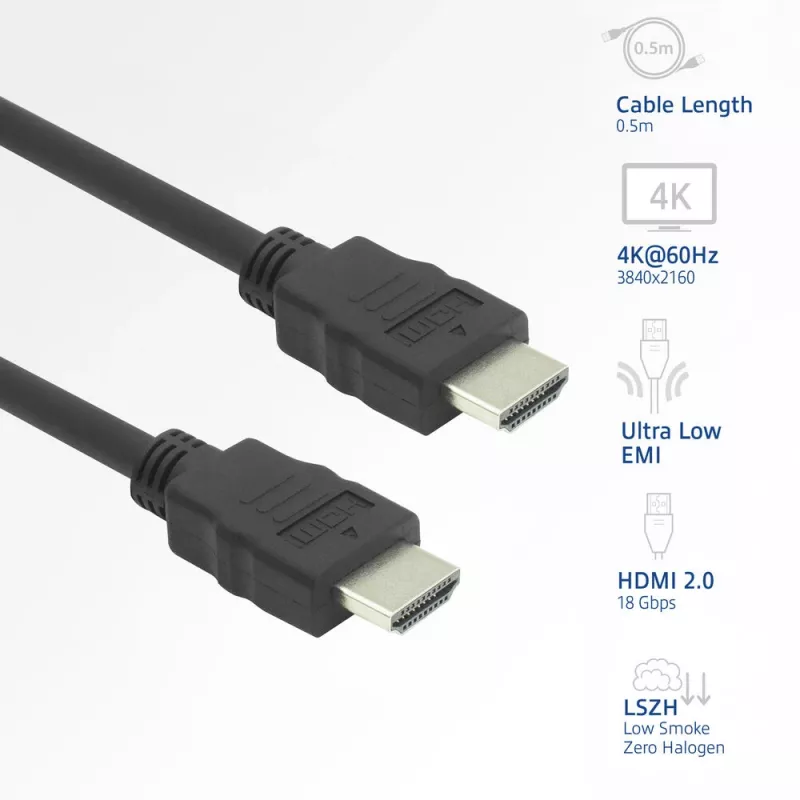 ACT AK3875 HDMI-Kabel 5 m HDMI Typ A (Standard) Schwarz