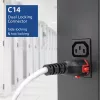 ACT Powercord C14 IEC Lock+ Dual Locking - C15 IEC Lock+ weiß 3 m, PC3879