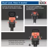 ACT Powercord C14 IEC Lock+ Dual Locking - C15 IEC Lock+ weiß 3 m, PC3879