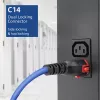 ACT Stromkabel C14 IEC Lock+ Dual Locking - C15 IEC Lock+ blau 1 m, PC3870