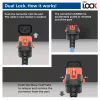 ACT Stromkabel C14 IEC Lock+ Dual Locking - C15 IEC Lock+ blau 2 m, PC3874