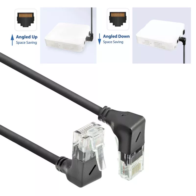 ACT Netzwerkkabel DD7900 Cat6a U/UTP Patchkabel 0,5 m RJ-45 schwarz