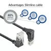 ACT DD7901 Netzwerkkabel Schwarz 1 m Cat6a U/UTP (UTP)