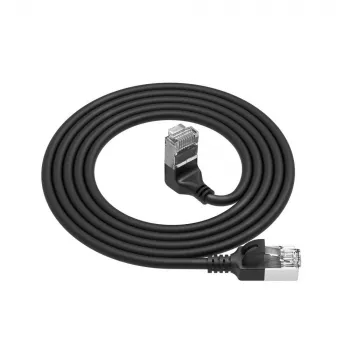 Netzwerk-Patchkabel ACT DA4902 Cat6a U/FTP (STP) 2 m, RJ-45 auf RJ-45, vergoldete Kontakte, schwarz