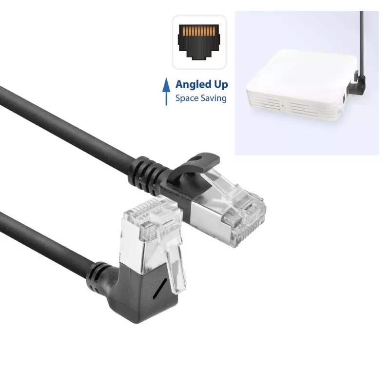 Netzwerkkabel ACT DA4952 Cat6a U/FTP (STP) RJ-45 auf RJ-45 0,25 m Schwarz
