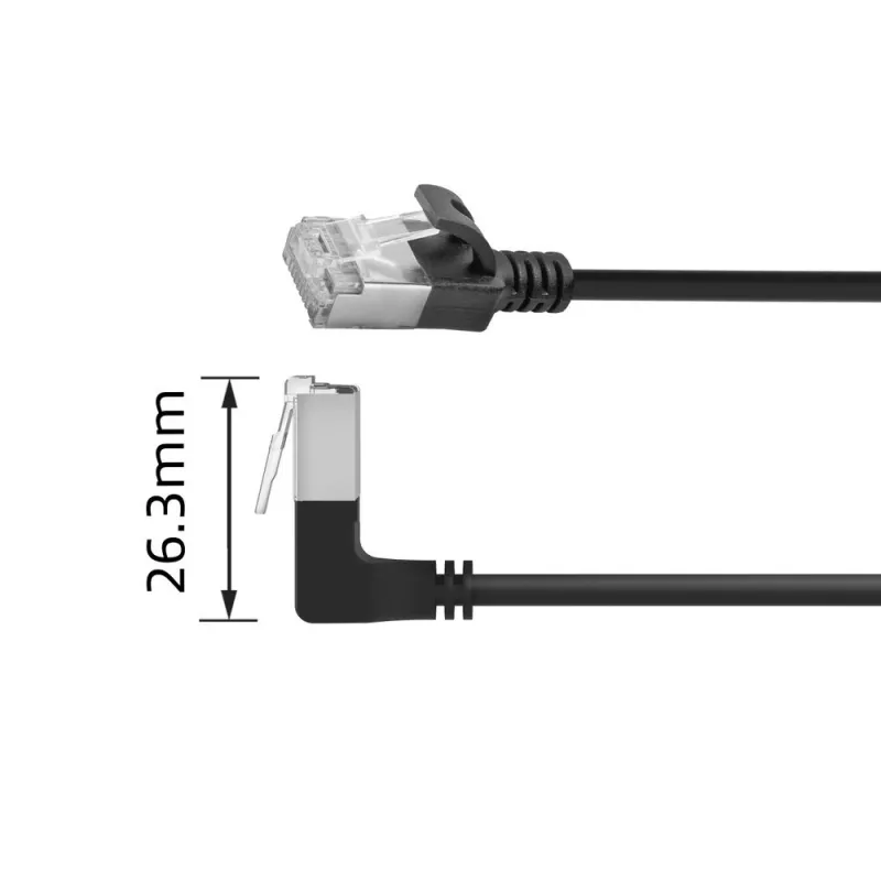 Netzwerkkabel ACT DA4952 Cat6a U/FTP (STP) RJ-45 auf RJ-45 0,25 m Schwarz