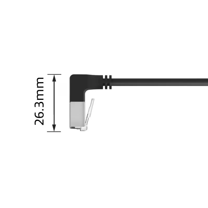 ACT DA5902 Netzwerkkabel Cat6a U/FTP (STP) 2 m, RJ-45 auf RJ-45, schwarz