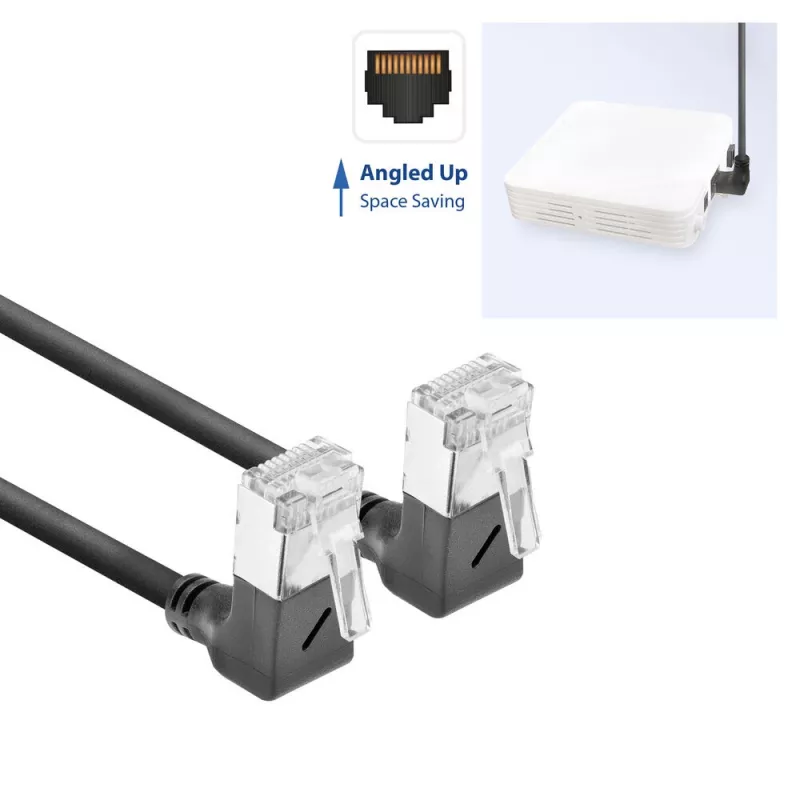Netzwerkkabel ACT DA6901 Cat6a U/FTP (STP) 1 m RJ-45 zu RJ-45 Schwarz