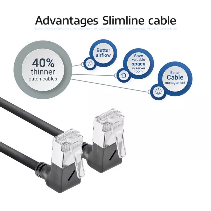 ACT Cat6a U/FTP (STP) Netzwerkkabel DA6902, 2 m, RJ-45 auf RJ-45, Schwarz