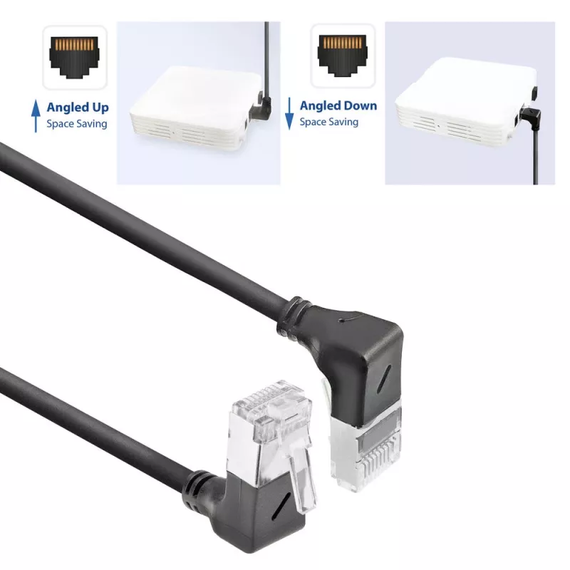 ACT Cat6a U/FTP (STP) Netzwerkkabel DA7905, 5 m, RJ-45 auf RJ-45, schwarz