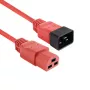 ACT-Netzkabel C20–C21 IEC60320 rot 2 m, 16 A 250 V